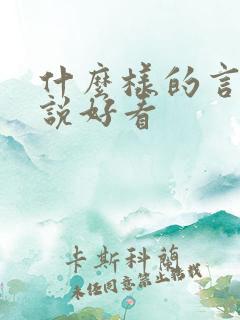 什么样的言情小说好看