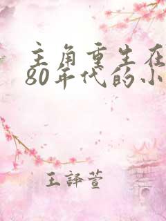 主角重生在东北80年代的小说