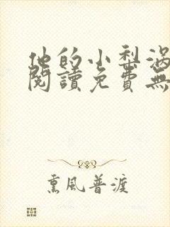 他的小梨涡在线阅读免费无弹窗