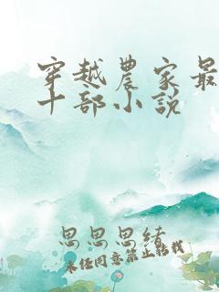 穿越农家最经典十部小说