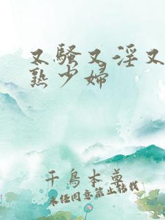 又骚又淫又爽成熟少妇