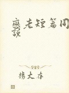 恋老短篇同志小说
