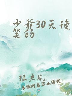 少爷30天后会笑的