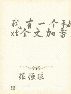 我有一个秘密txt全文加番外