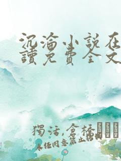 沉沦小说在线阅读免费全文