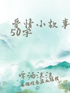 爱情小故事短篇50字