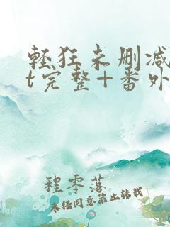 轻狂未删减txt完整+番外