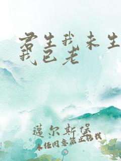 君生我未生君生我已老