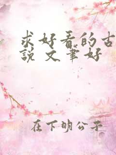 求好看的古言小说 文笔好
