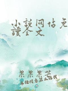 小说网站免费阅读全文