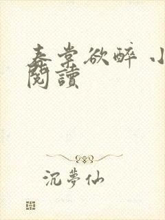 春棠欲醉 小说阅读