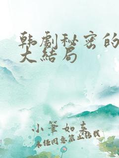 韩剧秘密的男人大结局