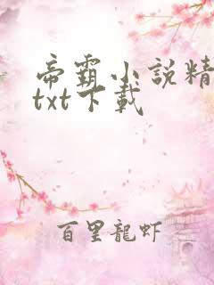 帝霸小说精校版txt下载