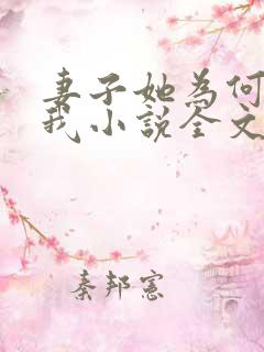 妻子她为何拒绝我小说全文阅读