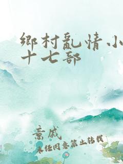 乡村乱情小说第十七部