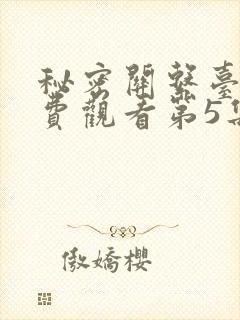 秘密关系台剧免费观看第5集