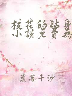 校花的贴身高手小说免费无弹窗