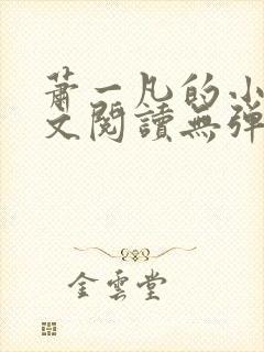 萧一凡的小说全文阅读无弹窗