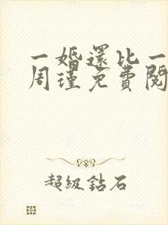 一婚还比一婚高周瑾免费阅读