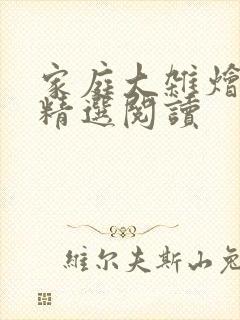 家庭大杂烩小说精选阅读