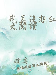 我真没想红啊全文阅读