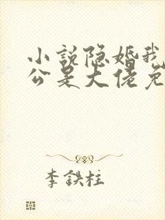 小说隐婚我的老公是大佬免费阅读