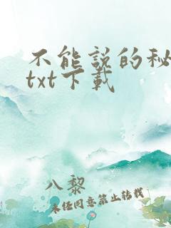不能说的秘密 txt下载