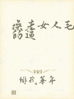 操老女人毛茸茸的逼