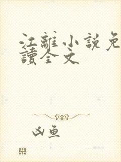 江离小说免费阅读全文