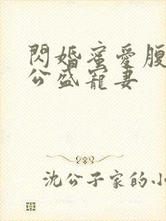 闪婚蜜爱腹黑老公盛宠妻