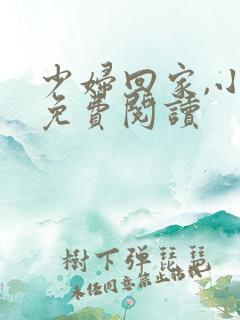 少妇回家,小说免费阅读