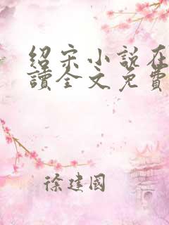 绍宋小说在线阅读全文免费
