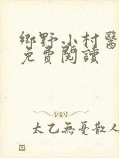 乡野小村医小说免费阅读