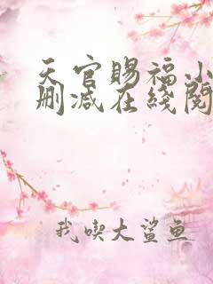 天官赐福小说无删减在线阅读