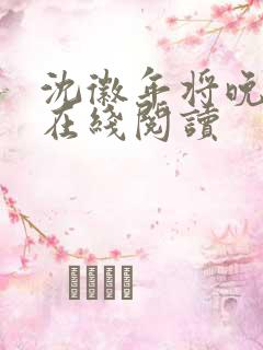 沈徽年将晚小说在线阅读
