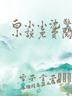 白小小沈惊觉的小说免费阅读