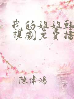 我的姐姐韩剧电视剧免费播放