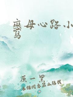 恋母心路小说续写