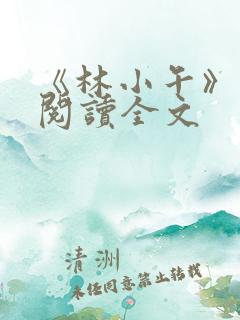 《林小午》免费阅读全文