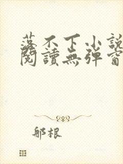 落不下小说免费阅读无弹窗