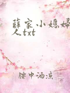 薛家小媳妇笑佳人txt
