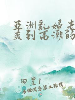 亚洲乱妇老熟女爽到高潮的片