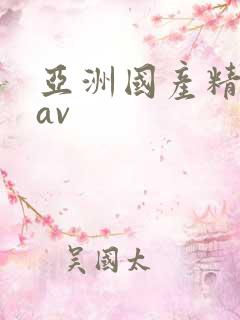 亚洲国产精品精av