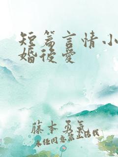 短篇言情小说先婚后爱