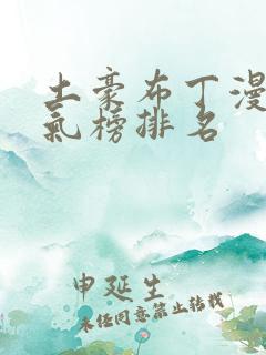 土豪布丁漫画人气榜排名