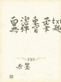 白洁东子txt无弹窗笔趣阁