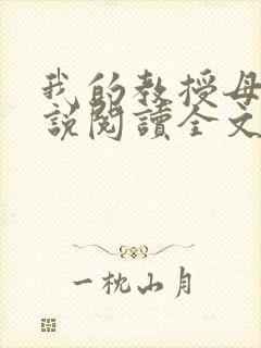 我的教授母亲小说阅读全文