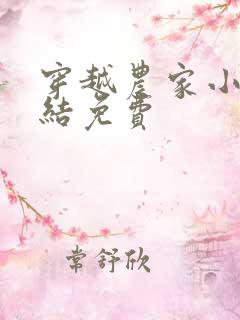 穿越农家小说完结免费