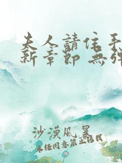 夫人请住手 最新章节 无弹窗