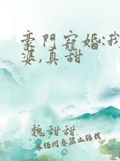 豪门宠婚:我老婆,真甜